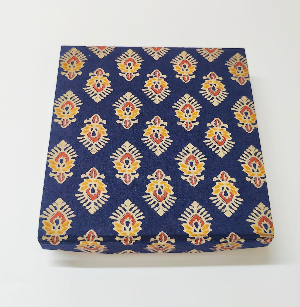 9 slot Jewellery organizer - Blue Ajrakh