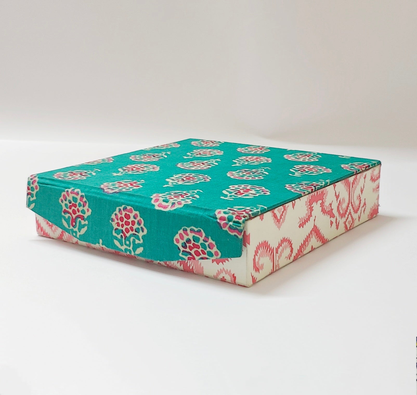 9 slot Jewellery organizer - Teal &amp; Pink