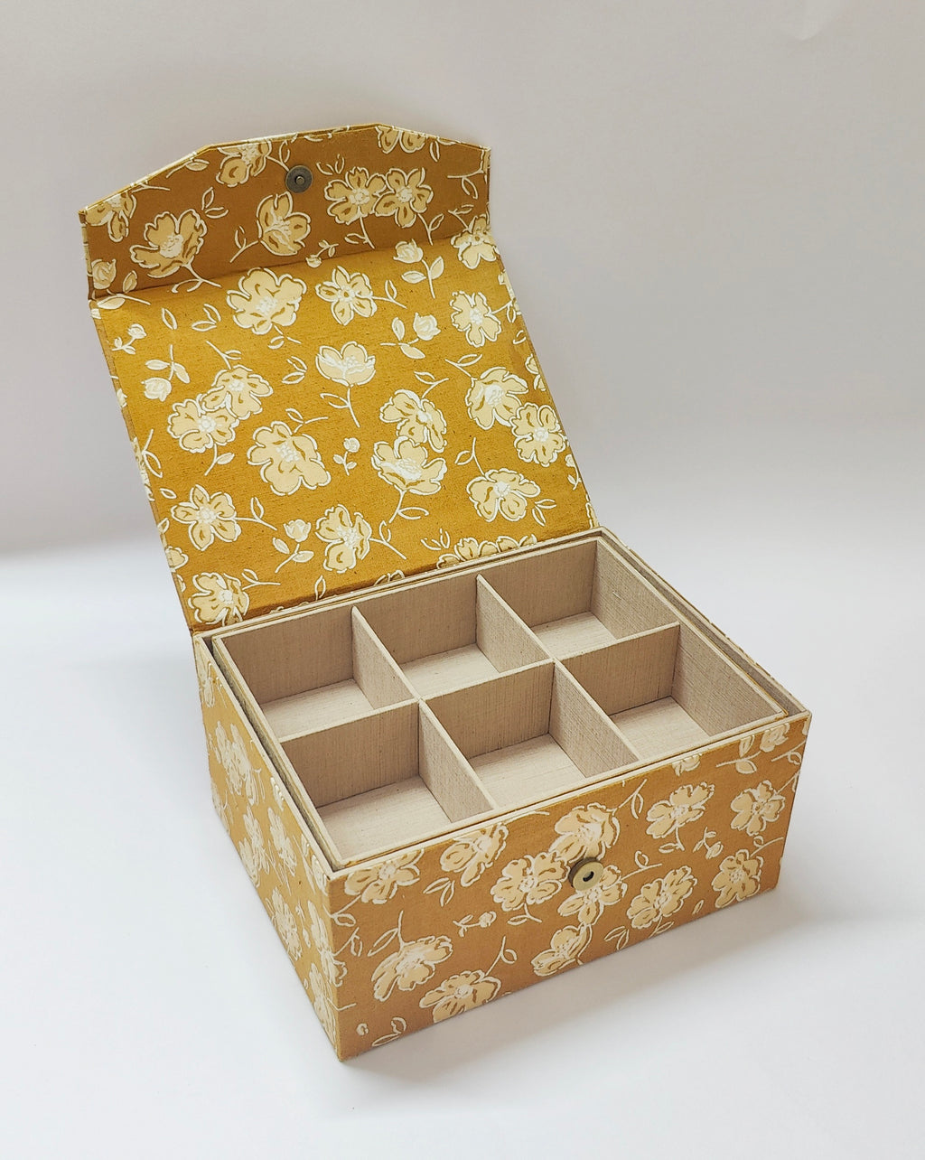 Double Level Jewellery Organizer - Brown Floral