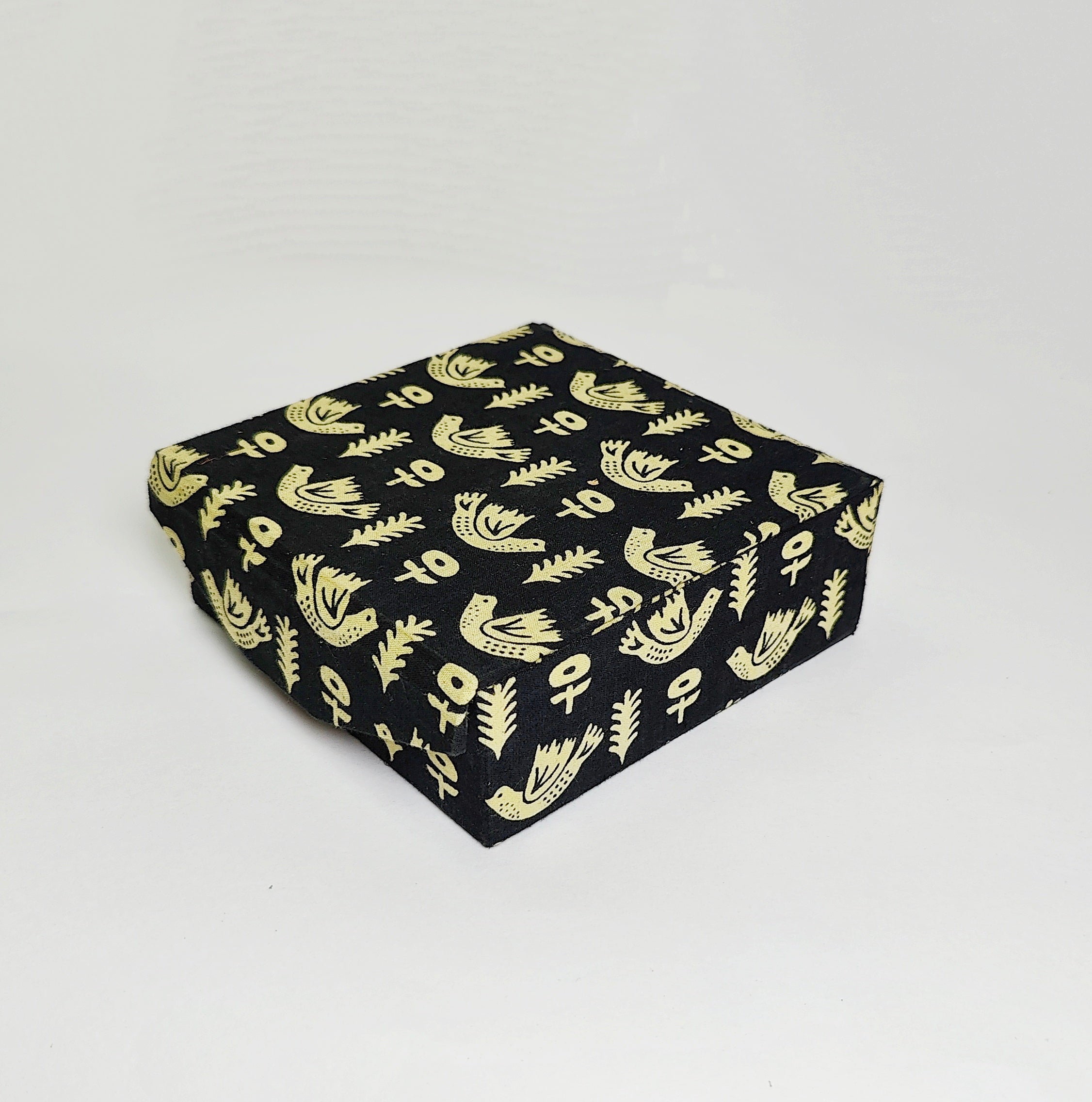 Square 4 slot jewellery organizer - Black Bird