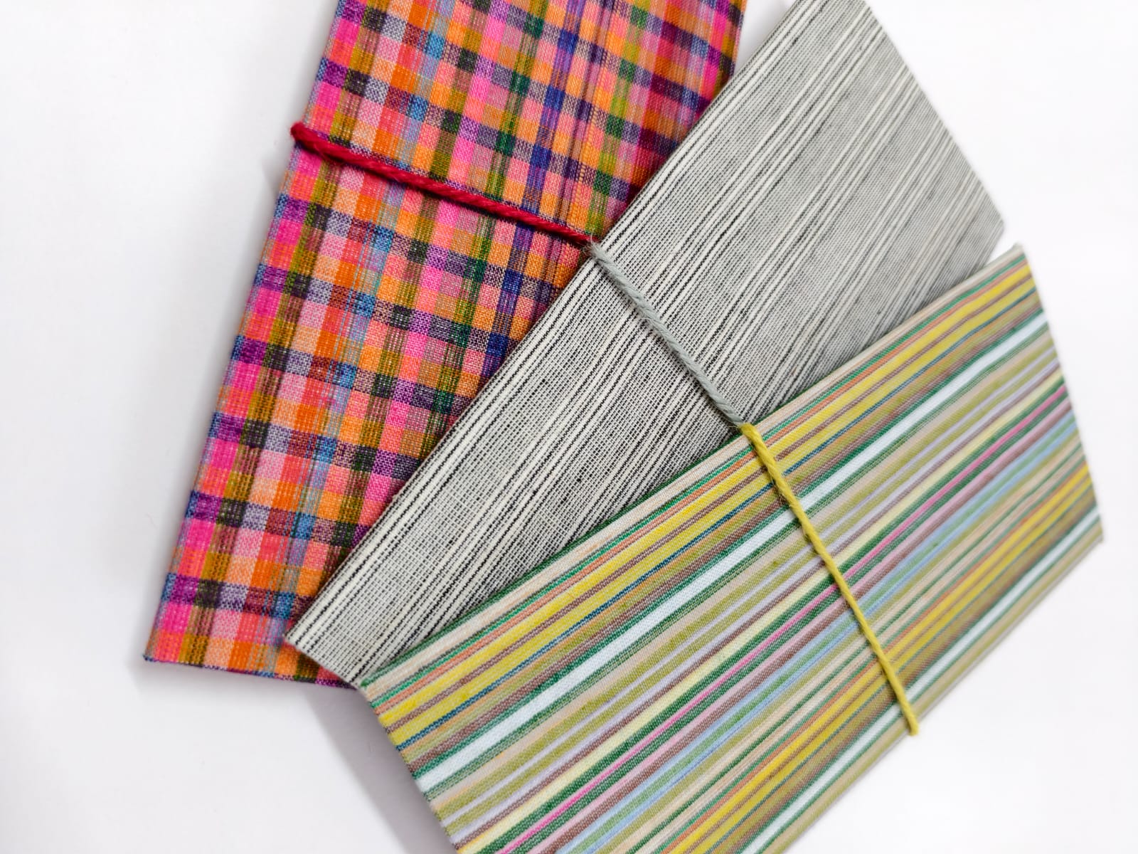 Set Of 3 Handmade Fabric Envelopes - Mangalagiri Handloom