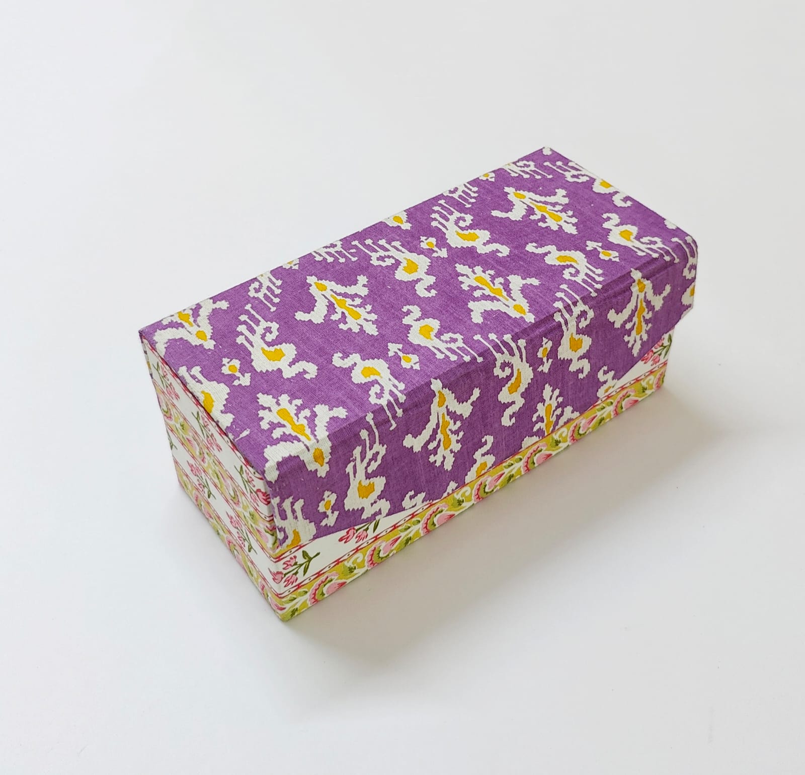 Bangle box with rod - Purple Flowers