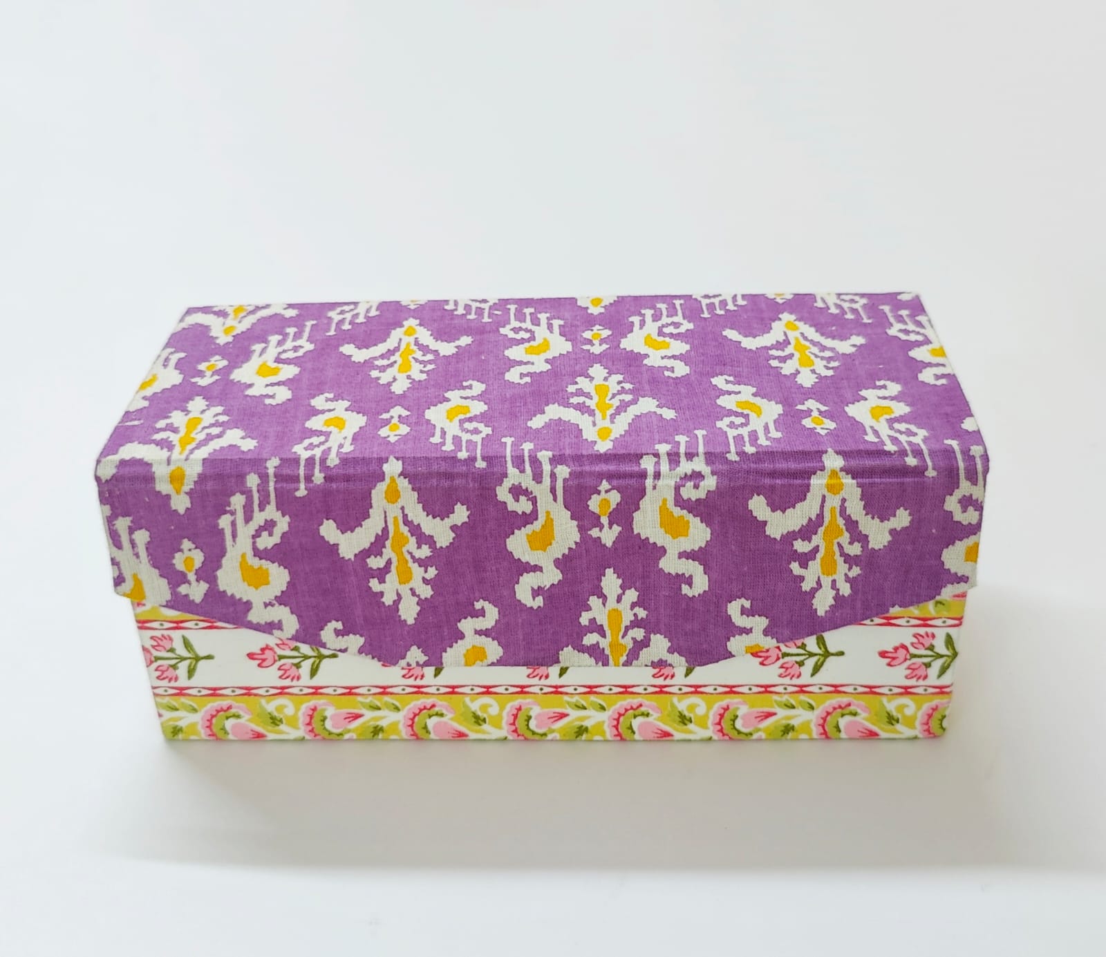 Bangle box with rod - Purple Flowers