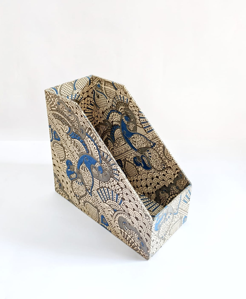 Book/ File Holder - A4 size - Grey Kalamkari