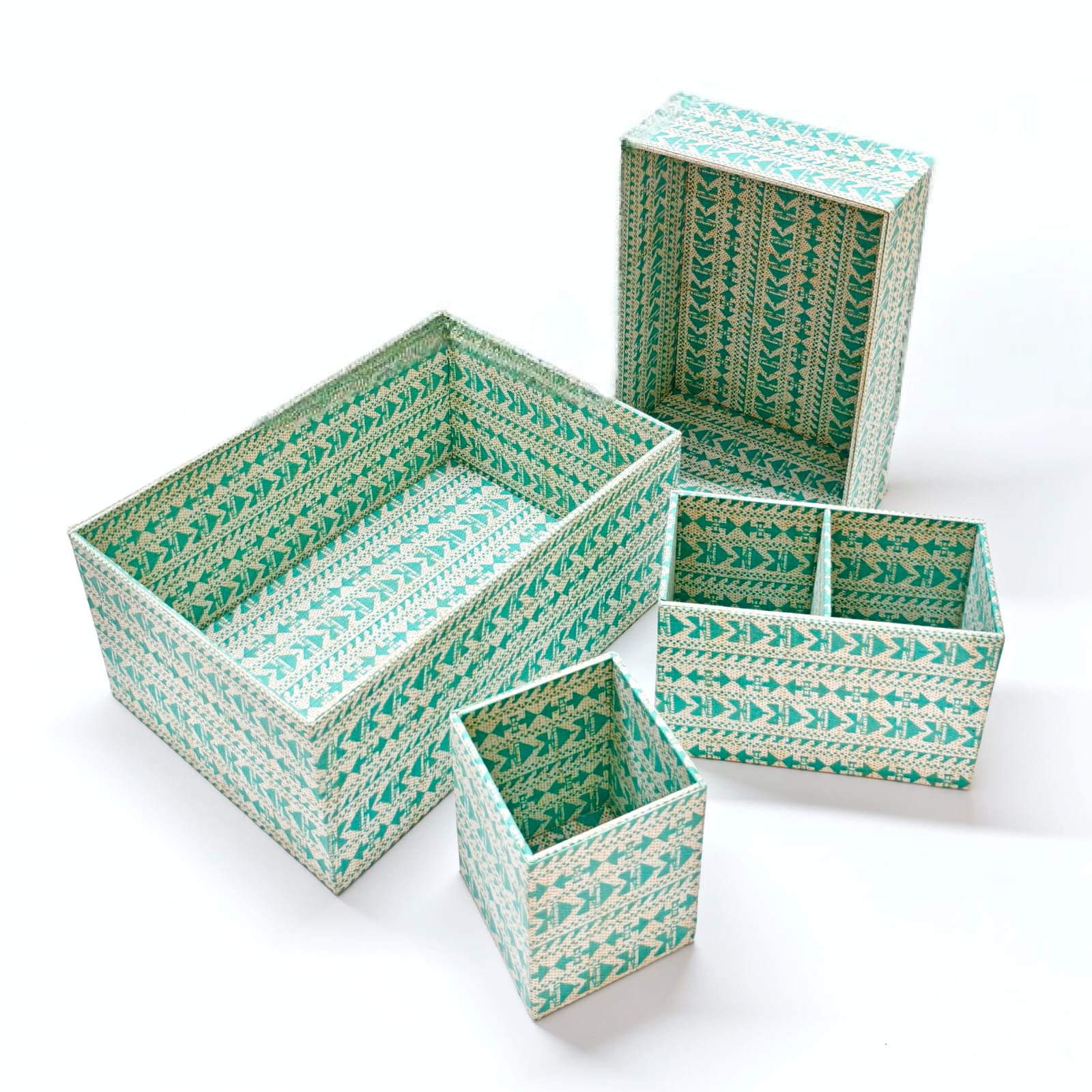 Set of 4 Desk Organizers - Blue