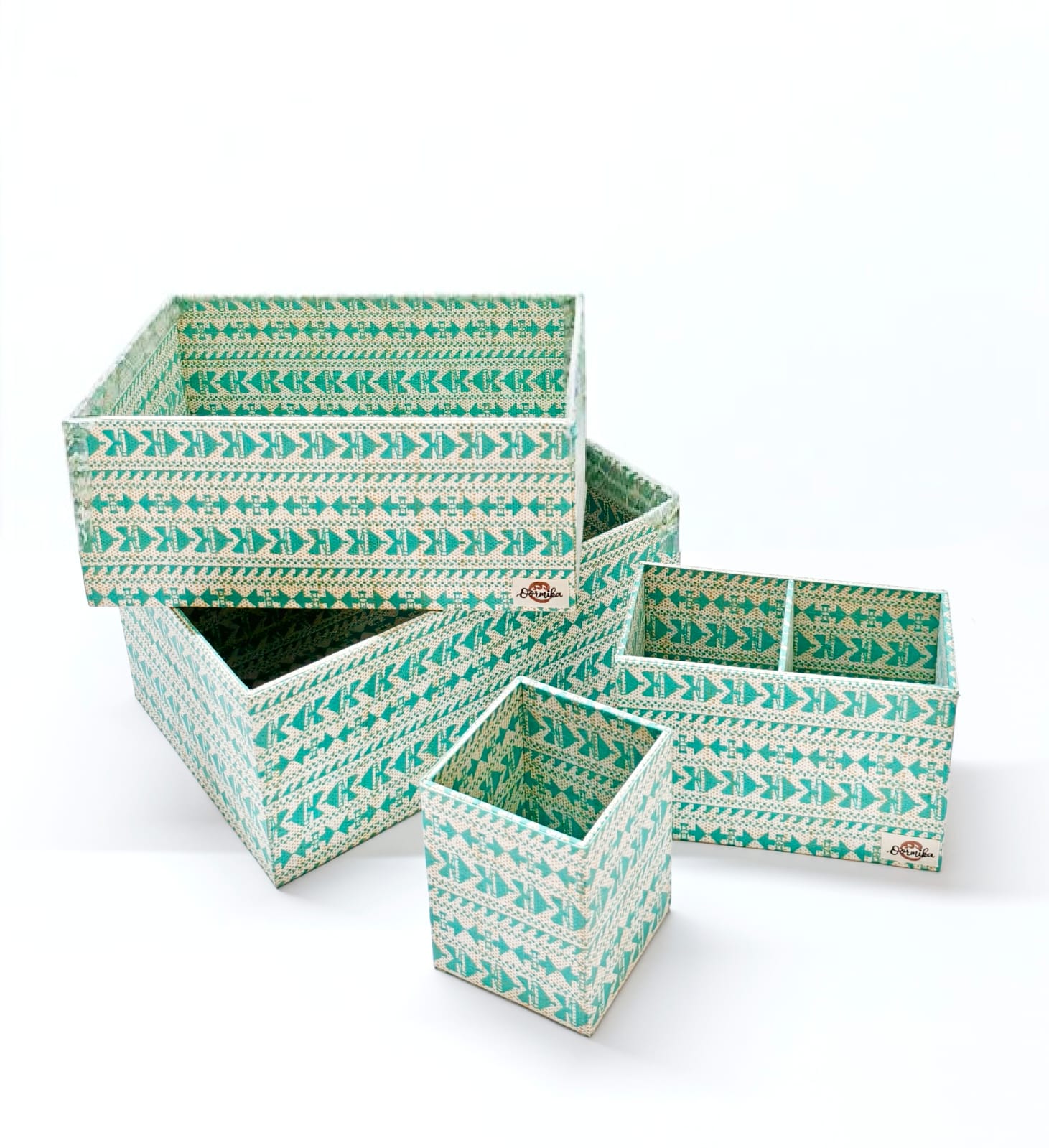 Set of 4 Desk Organizers - Blue