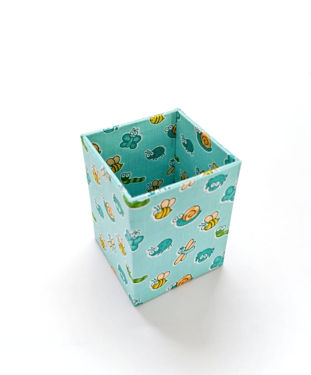 Small Pen Stand - Green Bugs and Butterflies