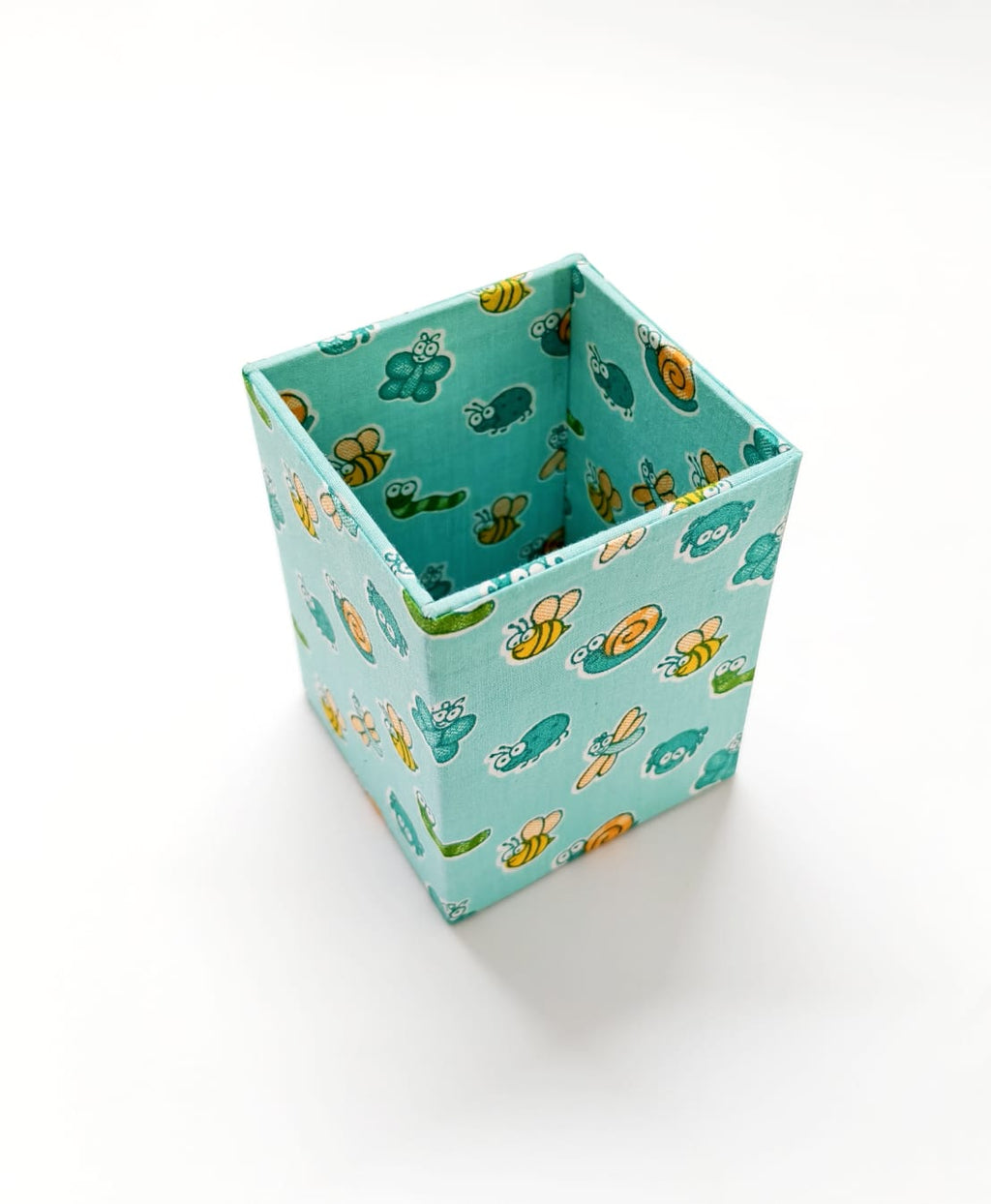 Small Pen Stand - Green Bugs and Butterflies