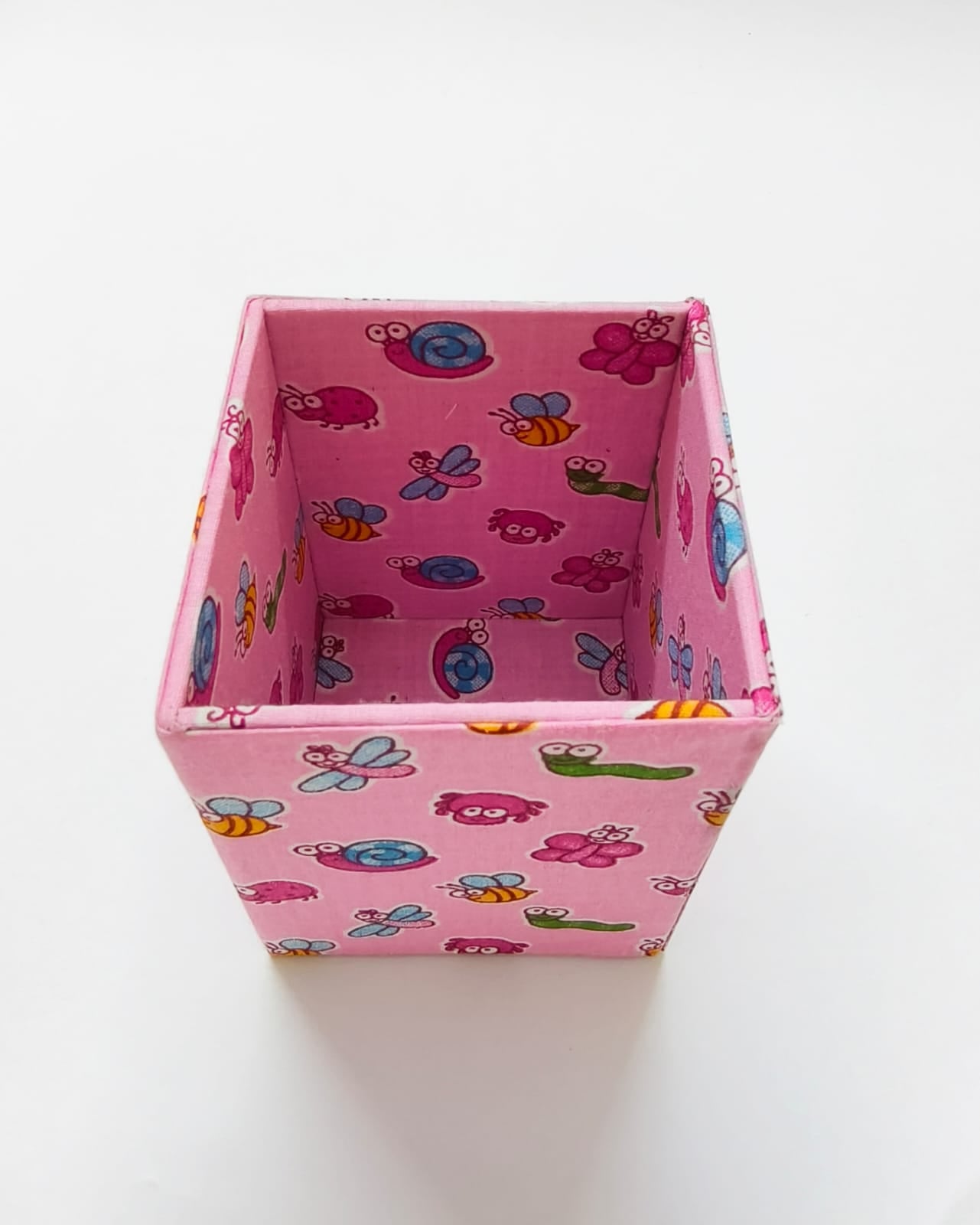 Small Pen Stand - Pink Bugs and Butterflies