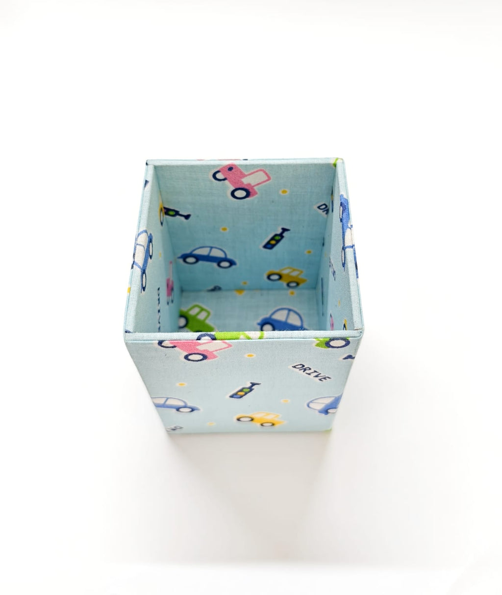 Small Pen Stand - Blue Cars