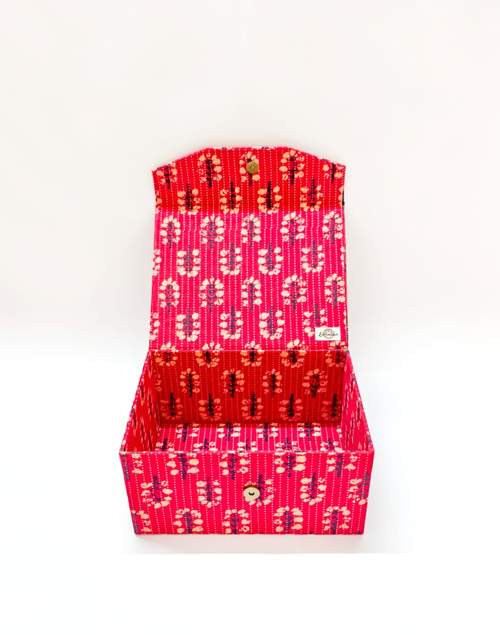 Closed Storage box - Red Ajrak