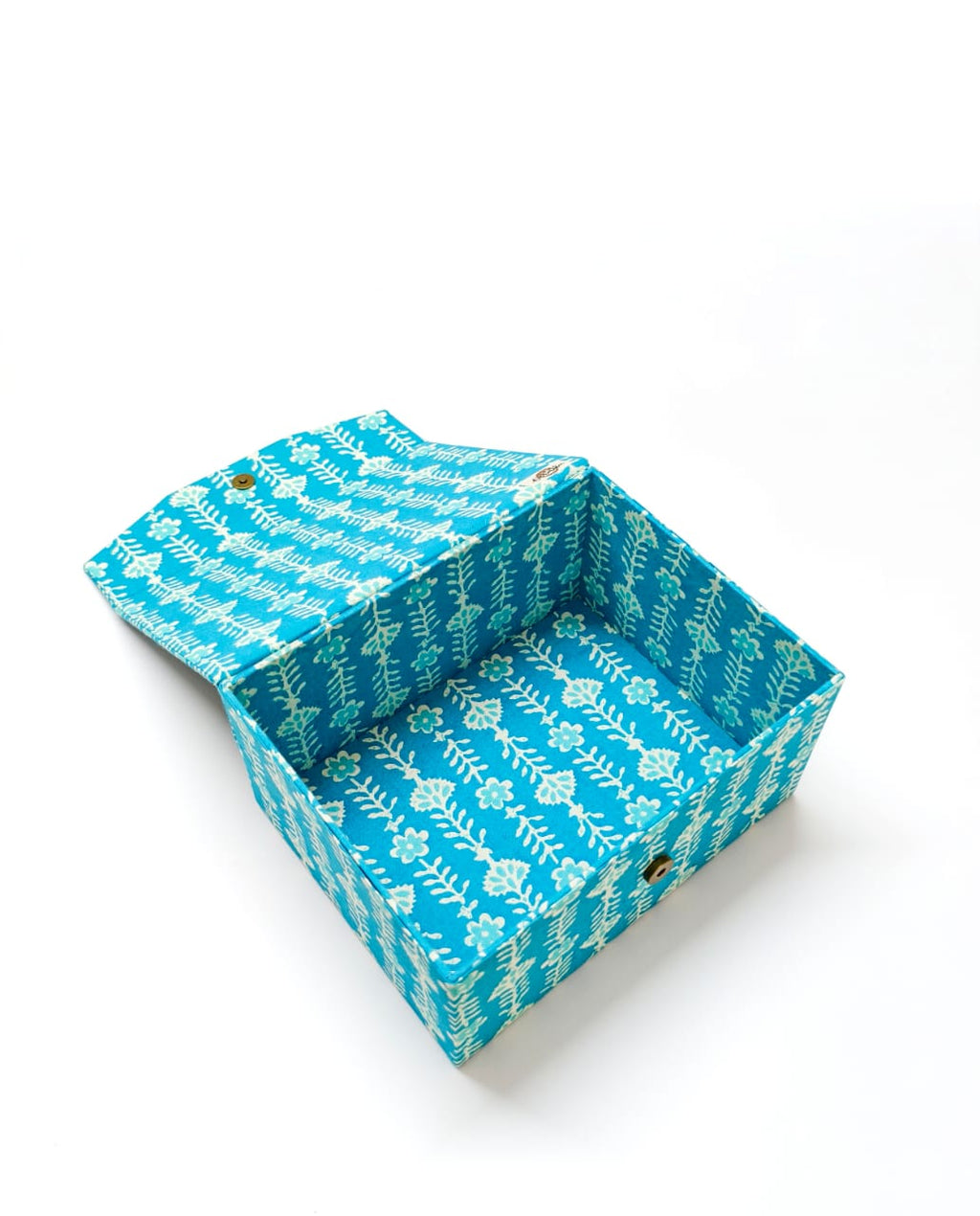 Closed Storage box - Floral Blue