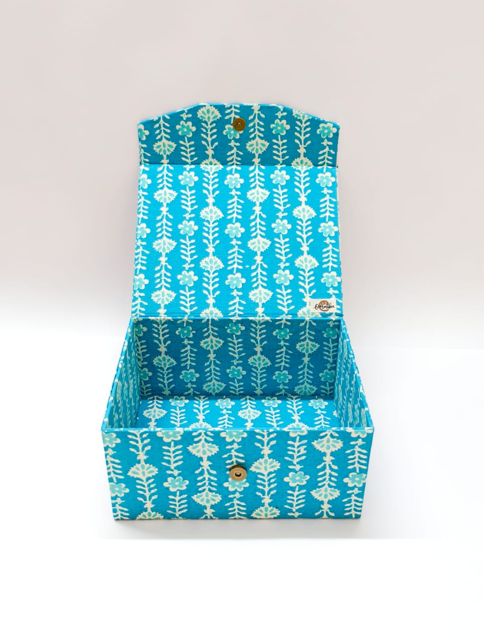 Closed Storage box - Floral Blue