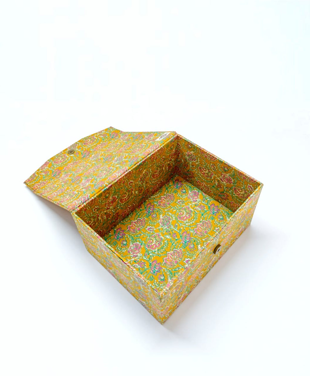 Closed Storage box - Floral Brown