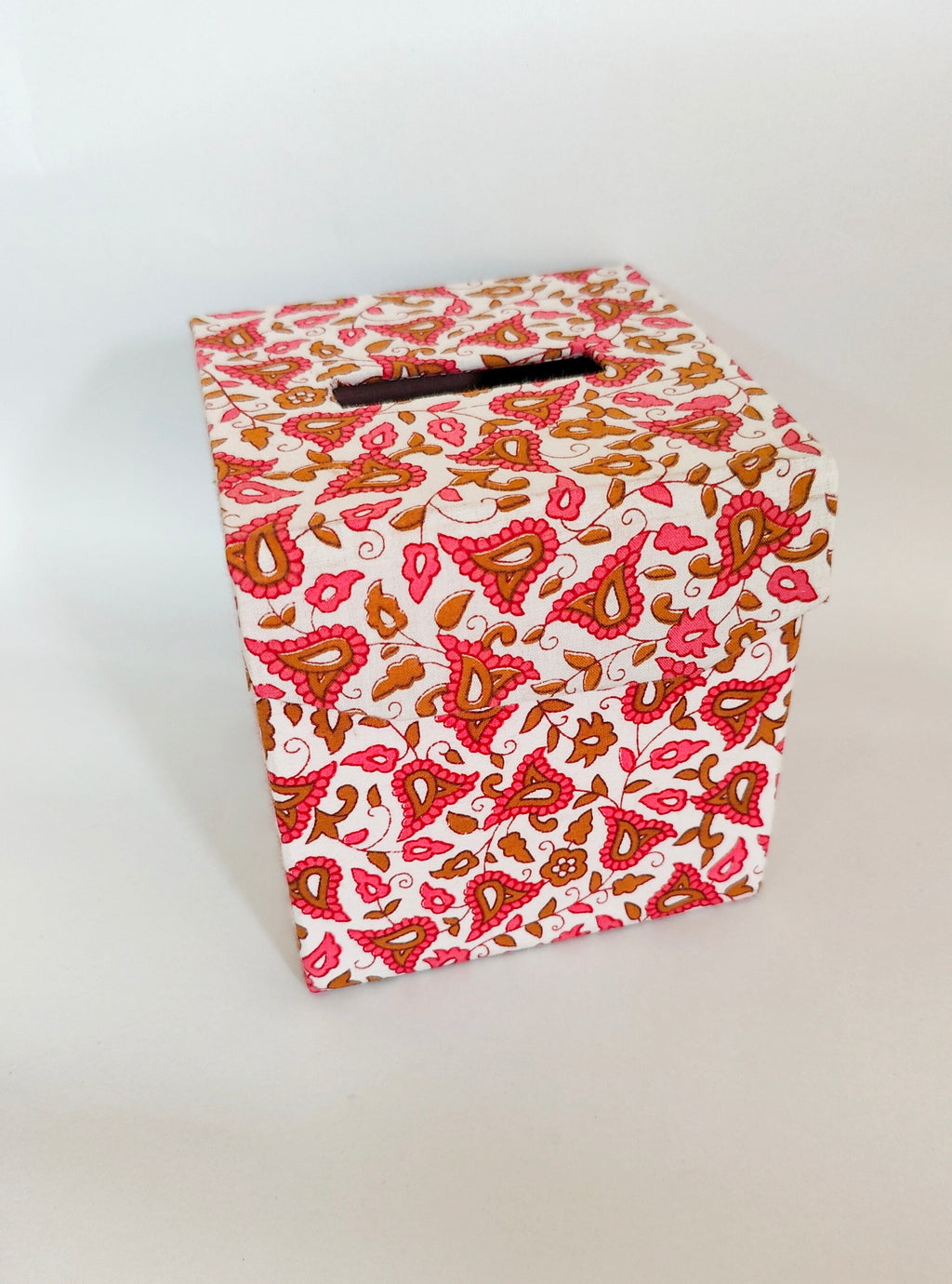 Boutique style tissue box - Pink Floral