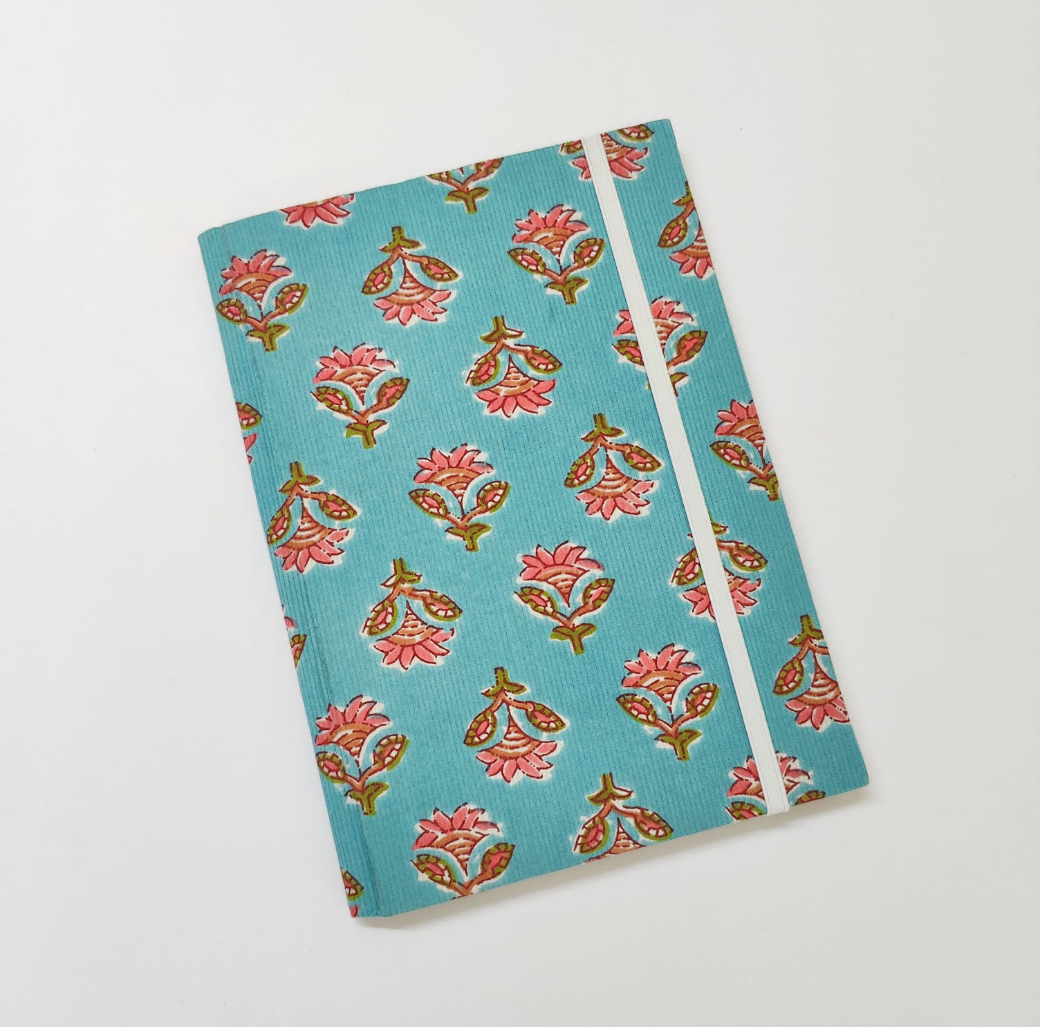 Reusable Notepad Cover A5 size with notepad - Teal and Pink