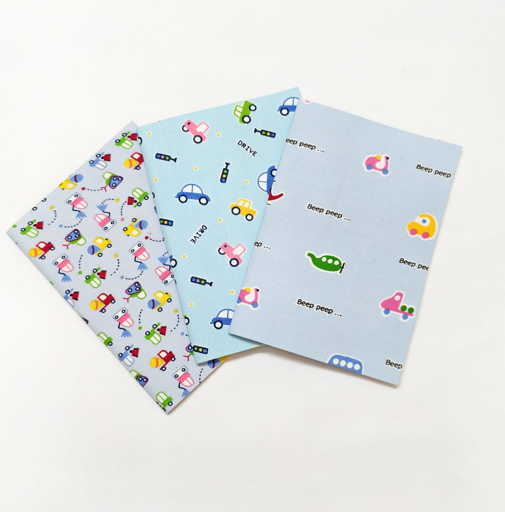 Notebooks - A5 size - Set of 3 - Vehicles
