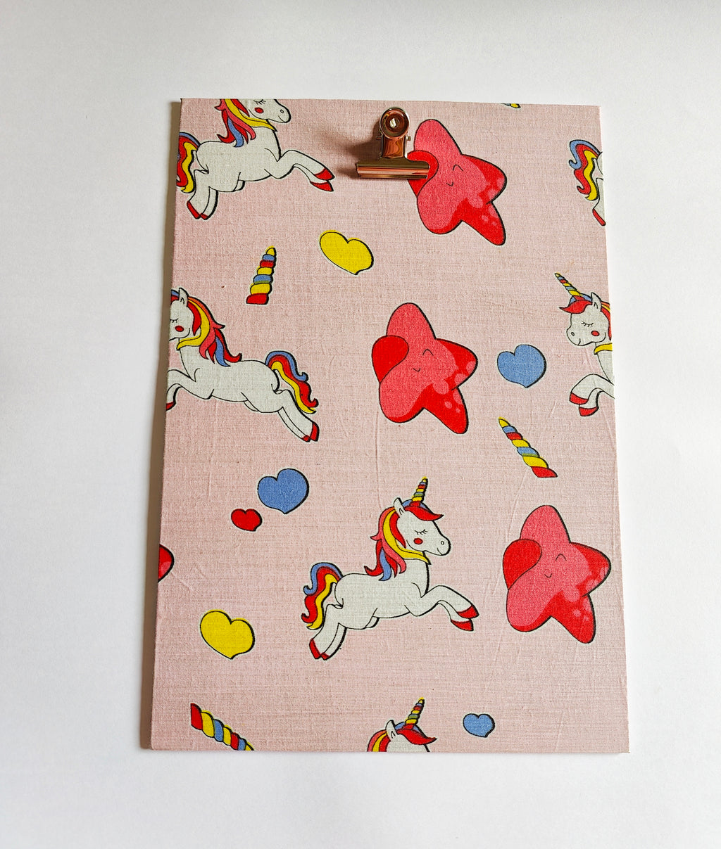 Clips pad - A4 size - Pink Unicorn