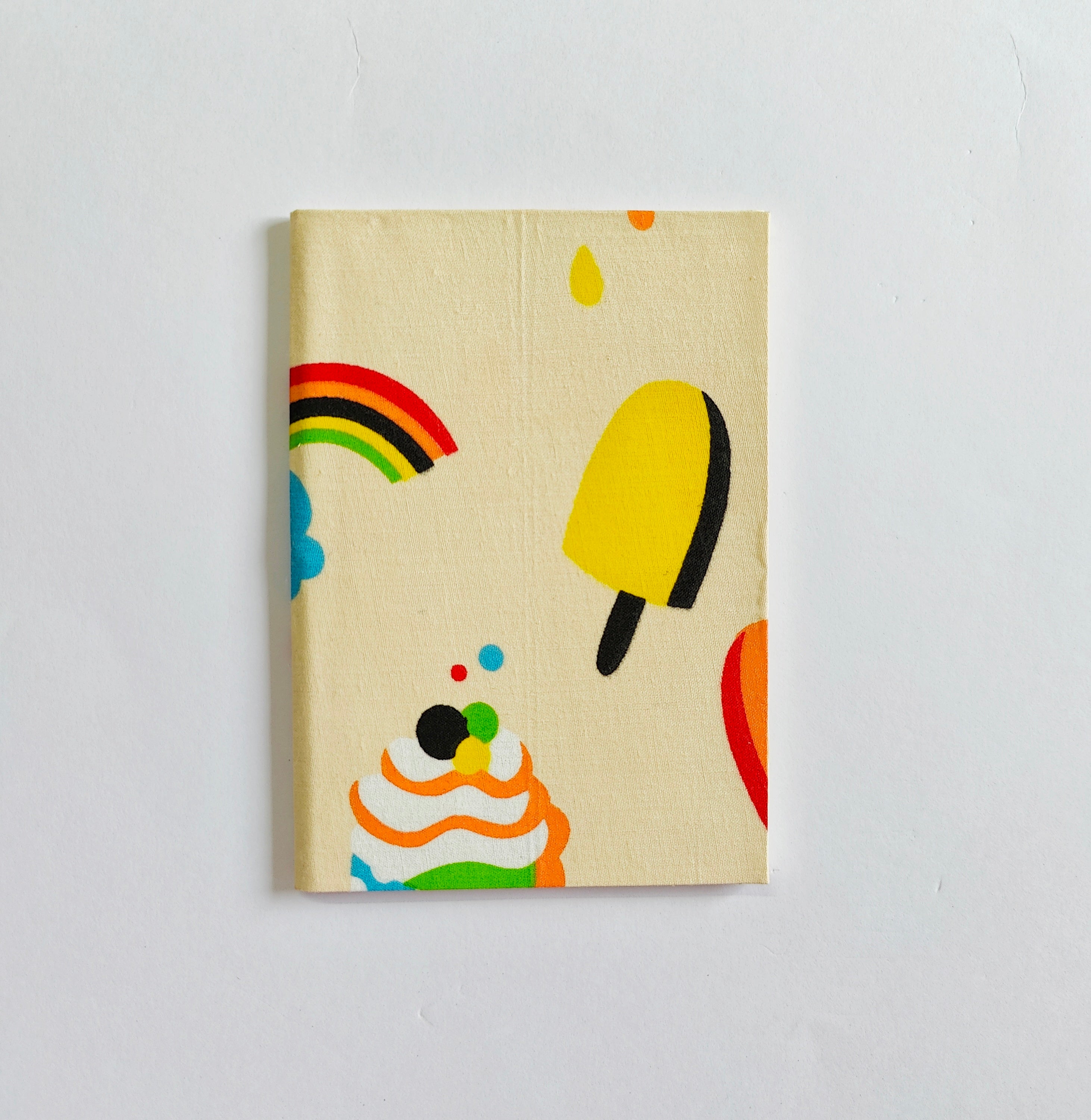 Notebooks - A5 size - Set of 3 - Ice-creams &amp; Rainbows