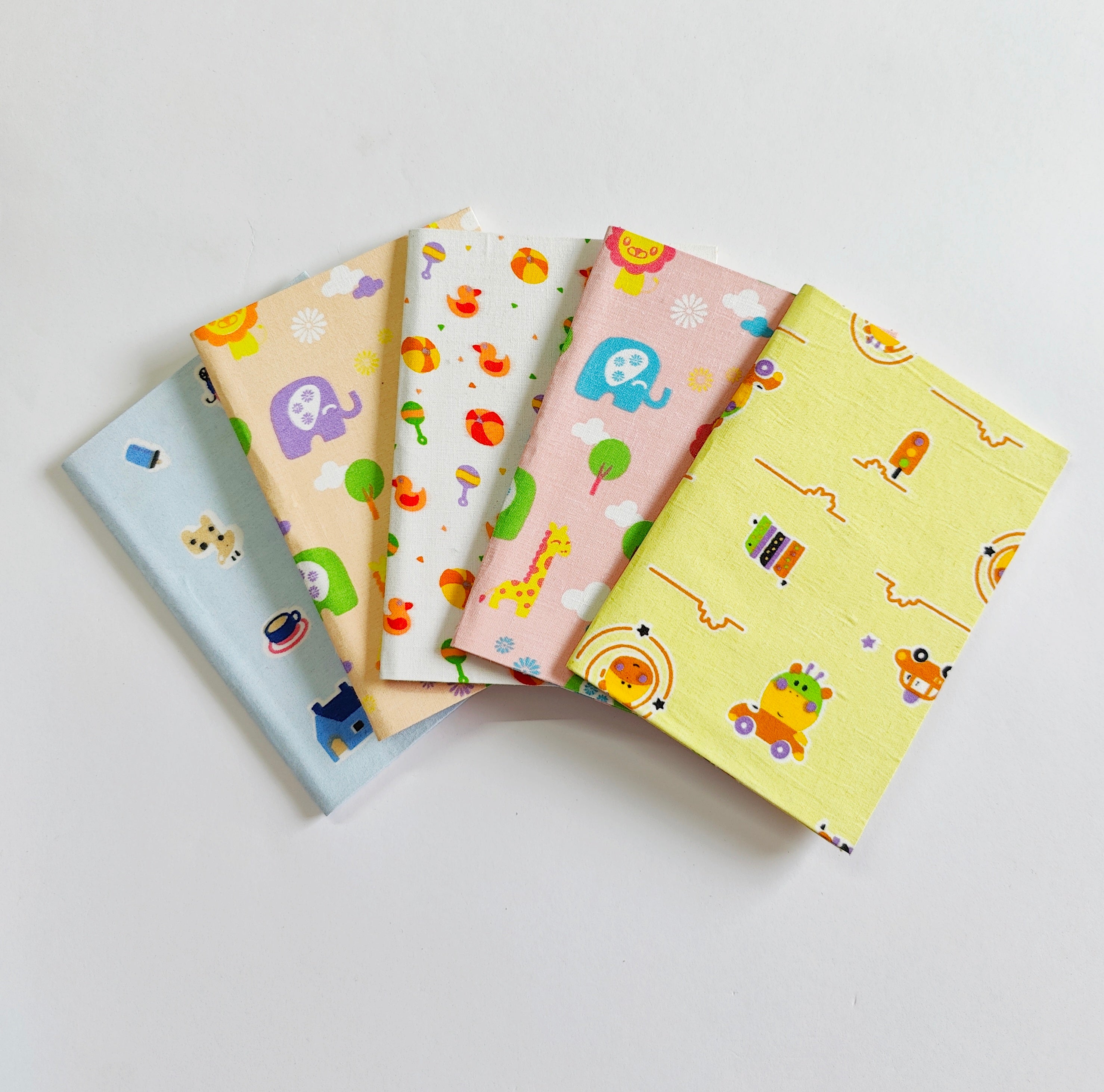 Notebooks - A6 size - Set of 5 - Animals &amp; Toys